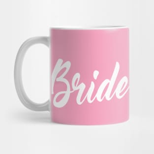 Elegant Bridesmaid Floral Wedding Calligraphy Mug